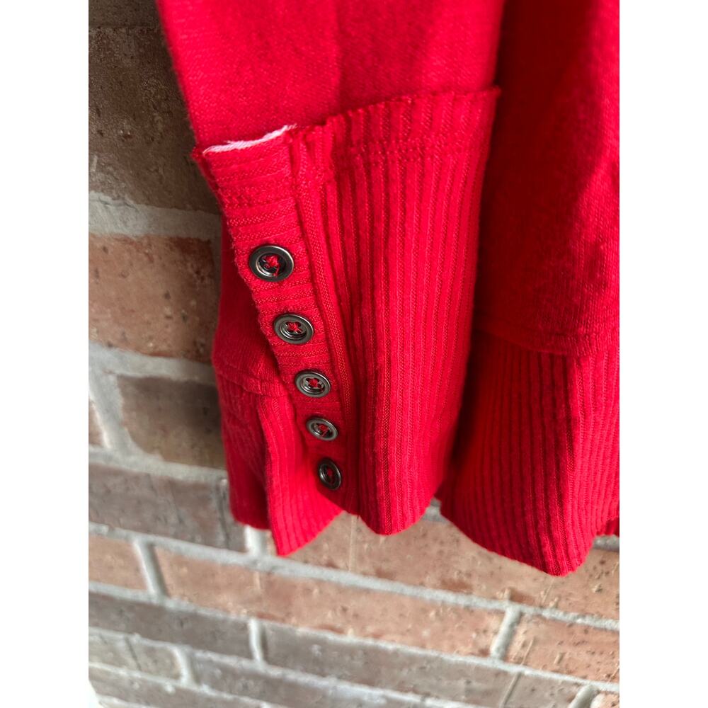 Wesbound Long Sleeve Red Woman's Blouse Size 1X - Picture 5 of 5